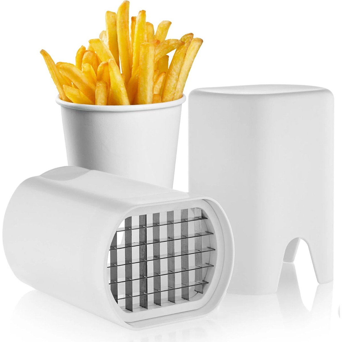 Potato Masher Ricer - Wit frietsnijder Gereedschap Voedsel- en groenteversnipperaar