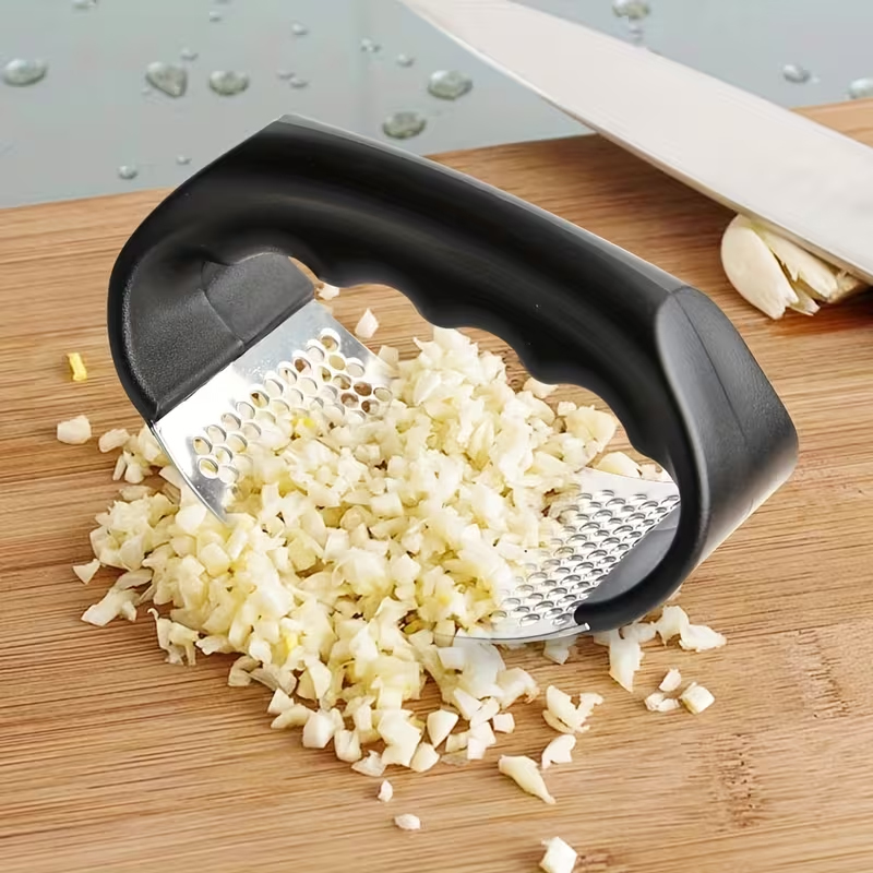 Kitchen Gadgets Useful - Knoflookpers, Knoflookpers met schommel, RVS Knoflookpers,