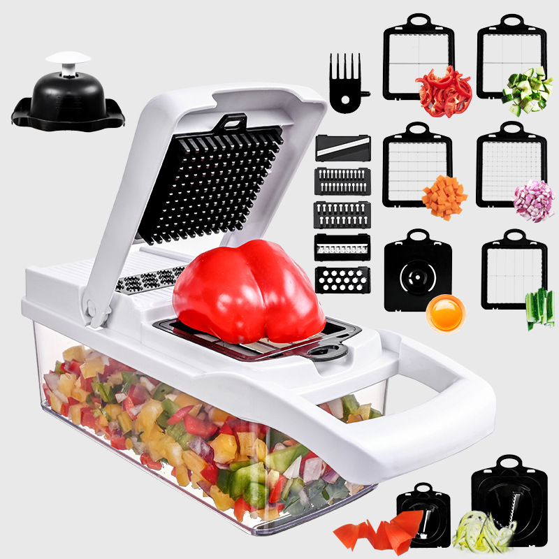 Cheese Grater Box - Groentensnijder Multifunctioneel keukengereedschap, 5-in-1 voedselhakker voor