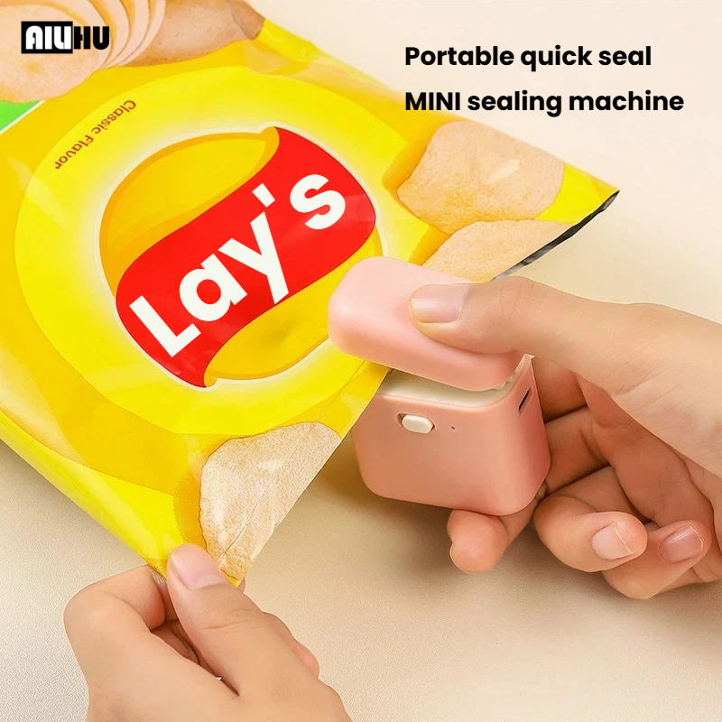 Kitchen Gadgets Built In - Oplaadbare mini-zakjesverzegelaar, draagbare warmteverzegelmachine voor plastic