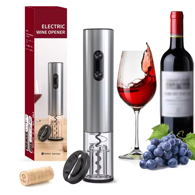 Electric Can Opener - 1/4 stks Elektrische Wijnflesopener Automatische Rode