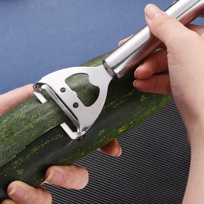 Kitchen Gadgets Built In - Roestvrijstalen 2-in-1 Schilmes Multifunctionele Fruit- en