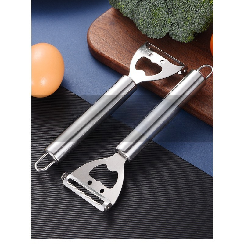 Kitchen Gadgets Built In - Roestvrijstalen 2-in-1 schiller: multifunctionele schiller voor