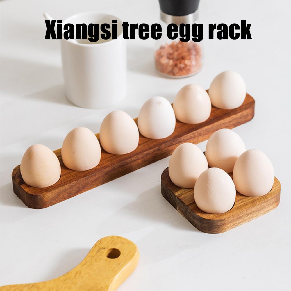 Kitchen Gadgets Holder - 32/11cm Houten Eierhouder Rustieke Eierbak 4