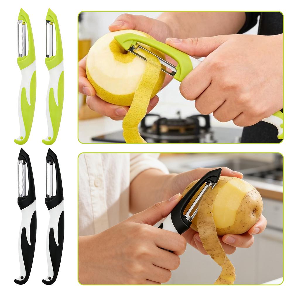 Vegetable Kitchen Gadgets - Groentesnijder Roestvrijstalen Dunschiller Mes Snijder Wortel