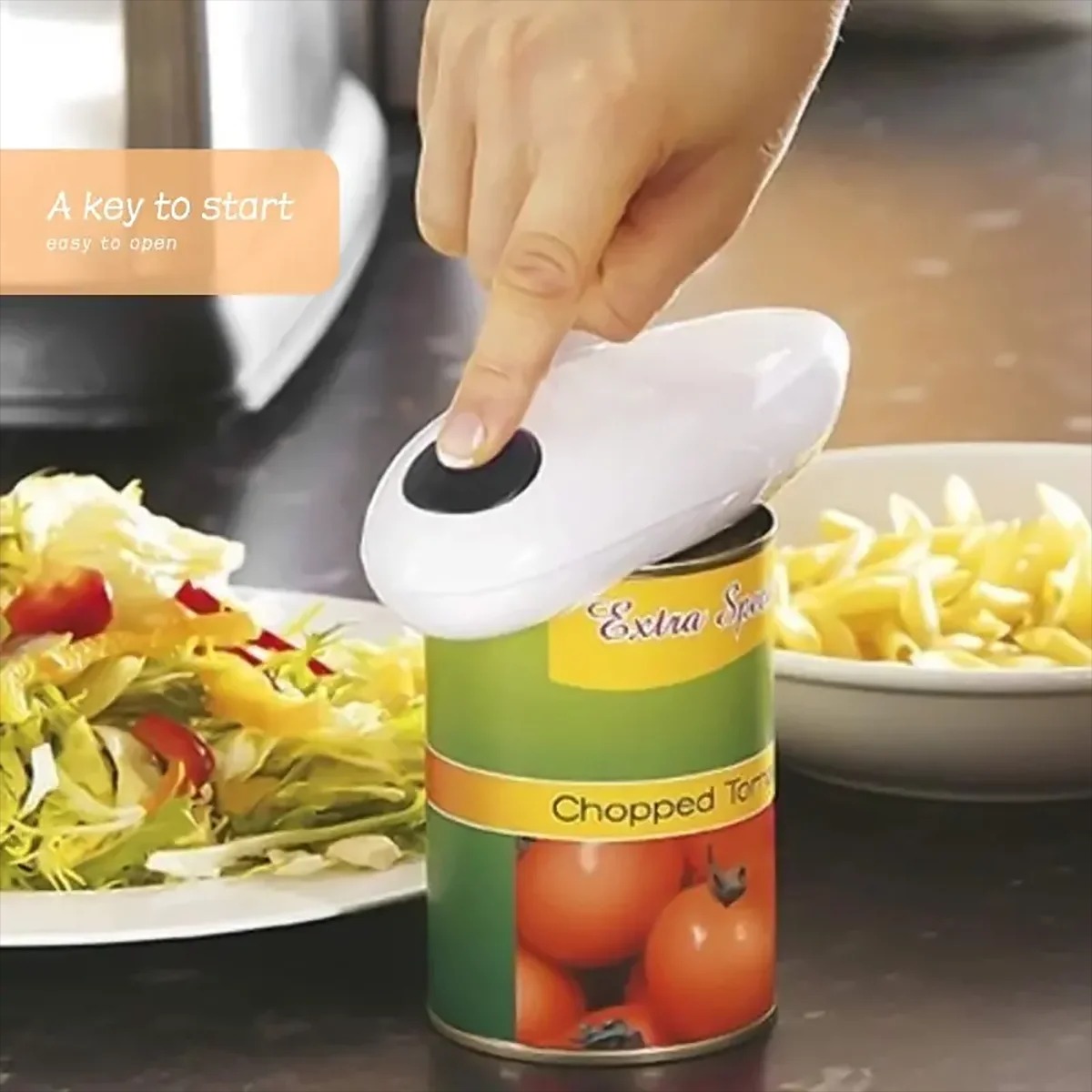 Electric Can Opener - Automatische elektrische blikopener met één druk