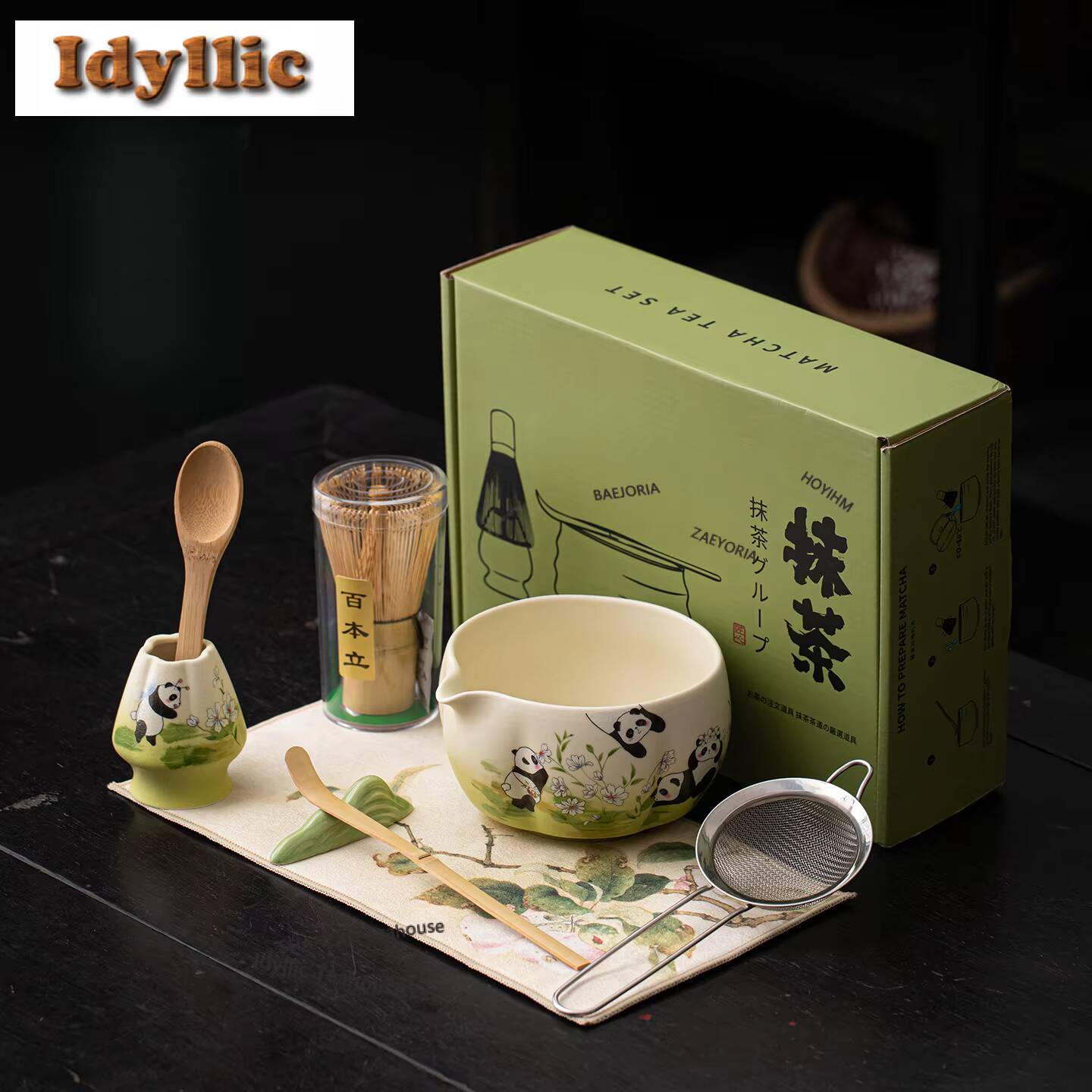 Kitchen Gadgets Japanese - Rock Mineral White Panda Thee Set