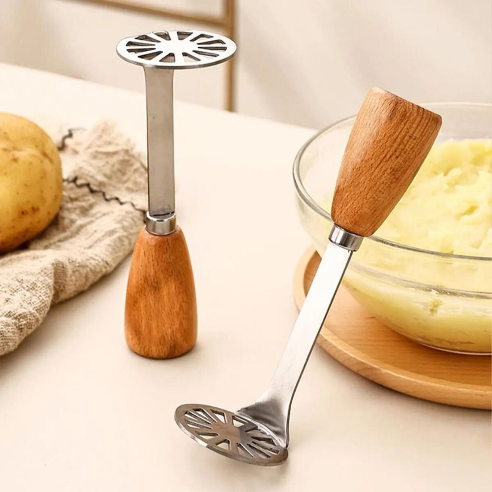 Potato Masher Ricer - Aardappelstamper Rijder Crusher Hand Roestvrijstalen Pershandleiding