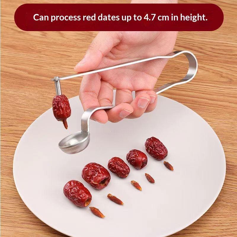Vegetable Kitchen Gadgets - RVS dadelontpitter, rode zaadverwijderaar, keukenhulp voor