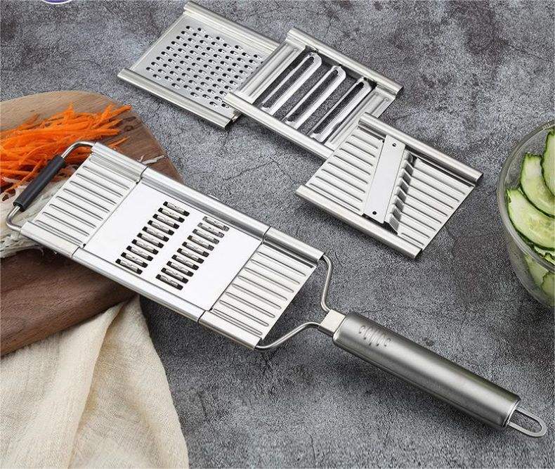 Potato Masher Ricer - 4-in-1 Groentesnijder Roestvrijstalen Shredder Cutter Multifunctionele