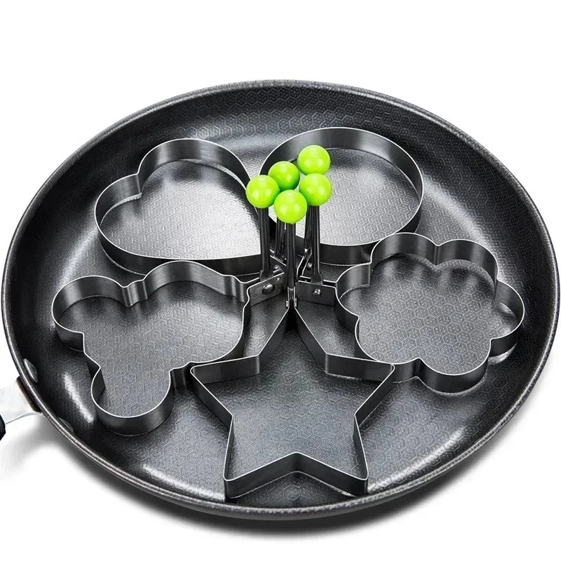Kitchen Gadgets You Must Have - 1-3 stuks roestvrijstalen hartvormige gebakken eiervorm