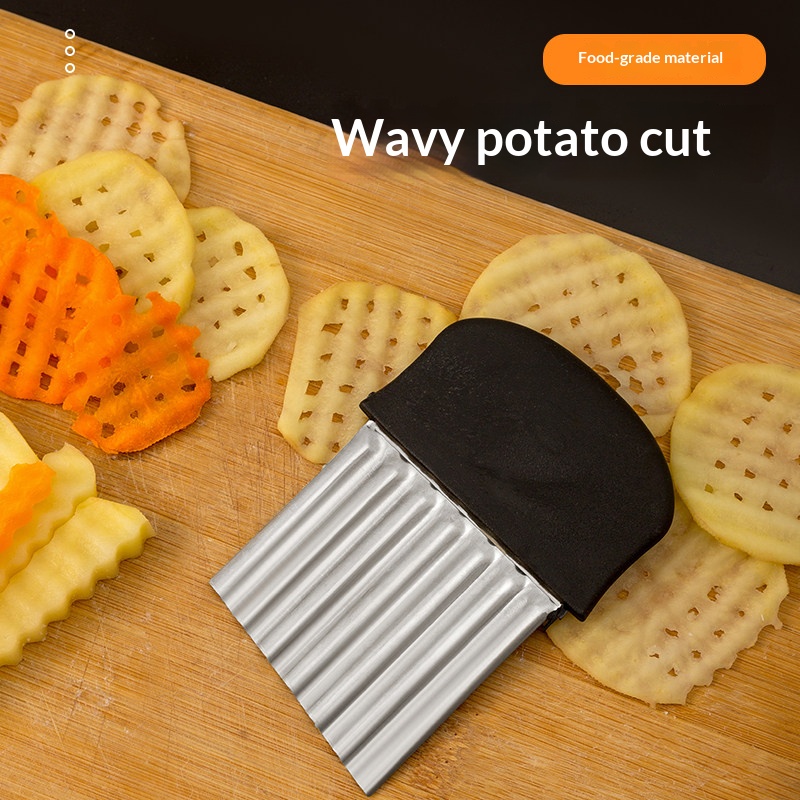 Kitchen Gadgets Useful - RVS gegolfde aardappelmes, frietmes, groente- en