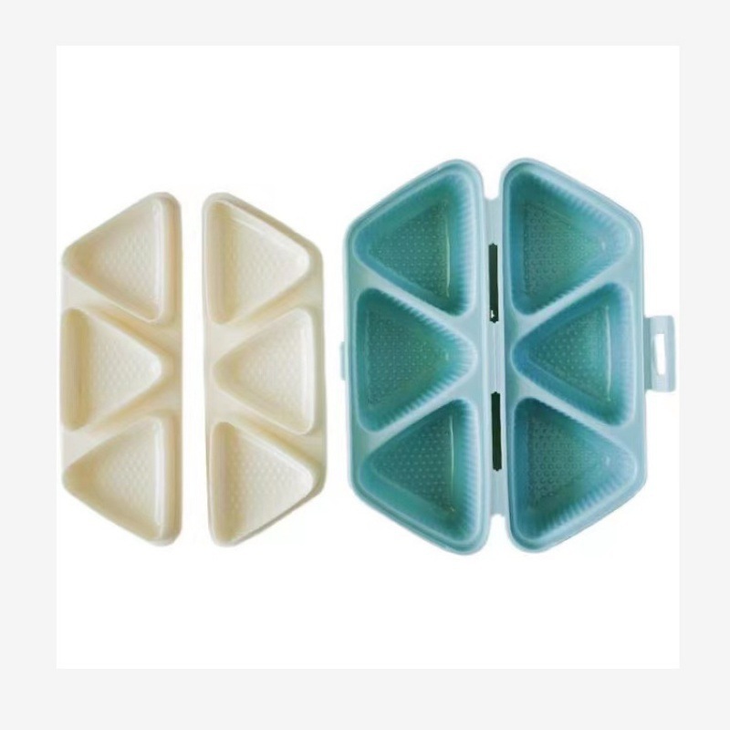 Kitchen Gadgets Japanese - 6-delige driehoekige sushi-vorm, rijst- en groentewalsmaker,