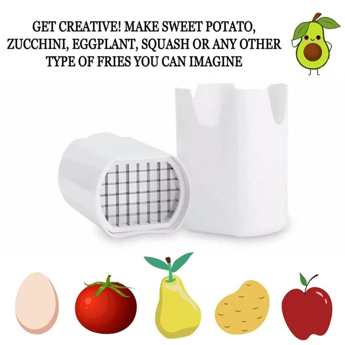 Wit frietsnijder Gereedschap V - Potato Masher Ricer recensie en prijs