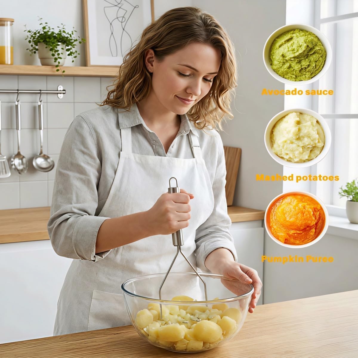 Aardappelstamper van roestvrij - Potato Masher Ricer recensie en prijs