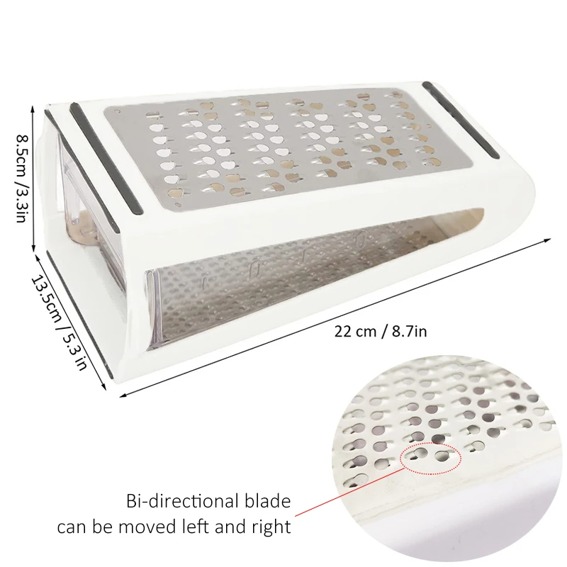 Dubbelzijdige Messen Kaasrasp  - Cheese Grater Box recensie en prijs