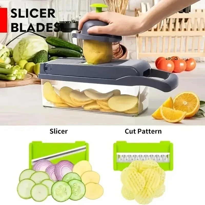 16-in-1 groentesnijder, -schaa - Potato Masher Ricer recensie en prijs