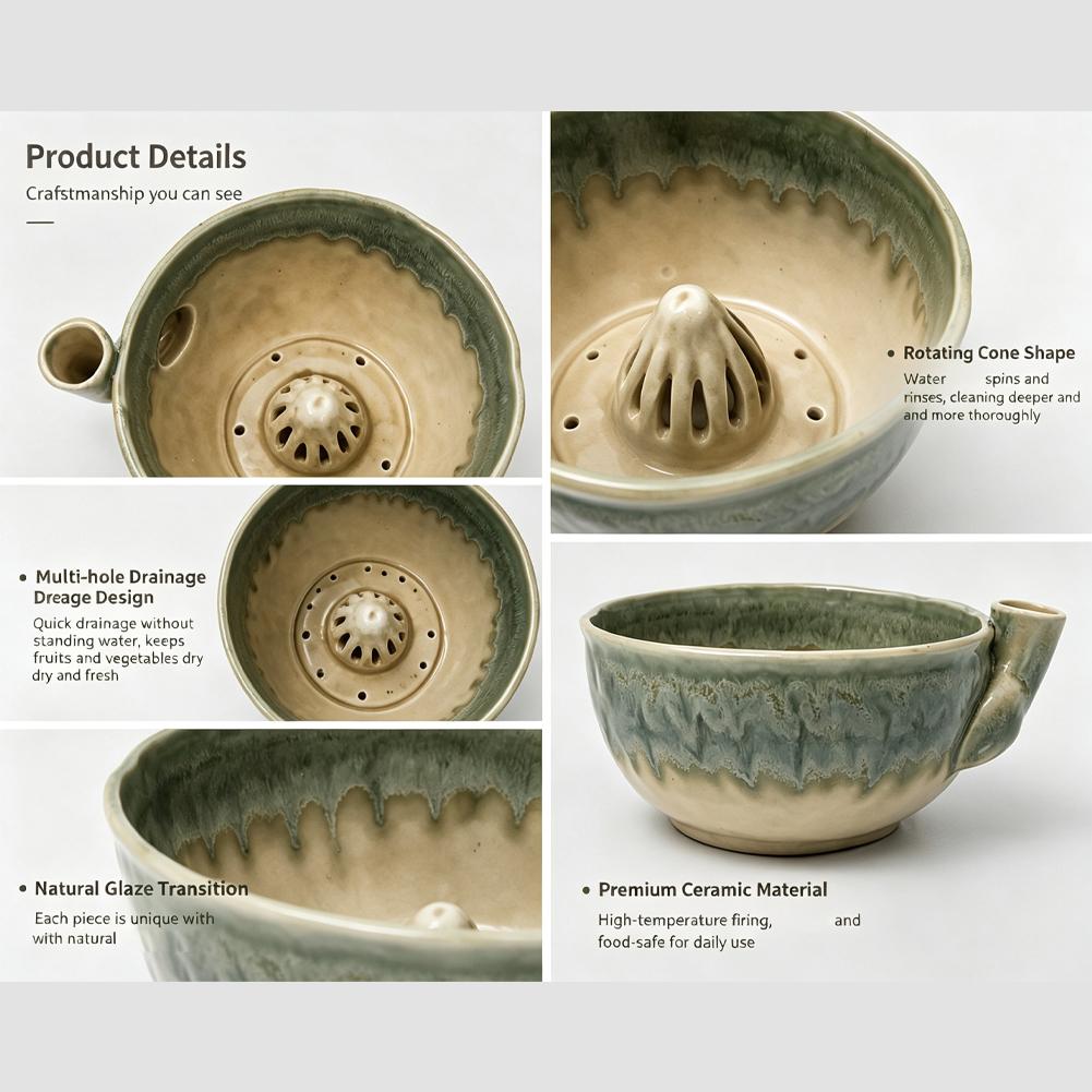 Bessenwasbak Keramische Draaie - Vegetable Kitchen Gadgets recensie en prijs