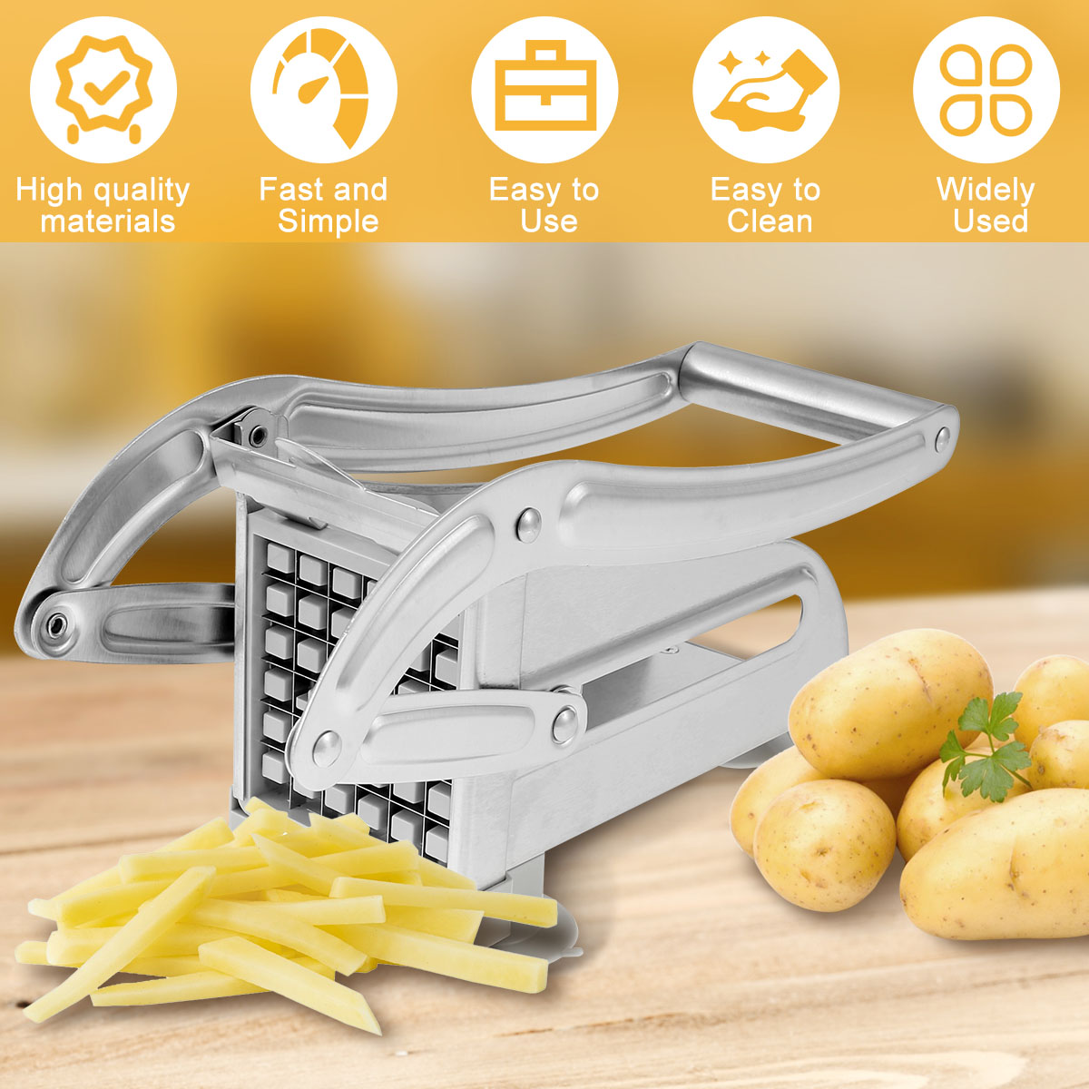 Frietensnijder Roestvrij staal - Potato Masher Ricer recensie en prijs