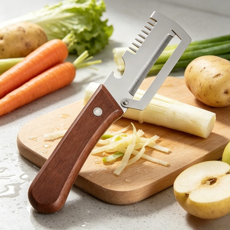2-in-1 gekartelde groenteschil - Kitchen Gadgets Built In recensie en prijs