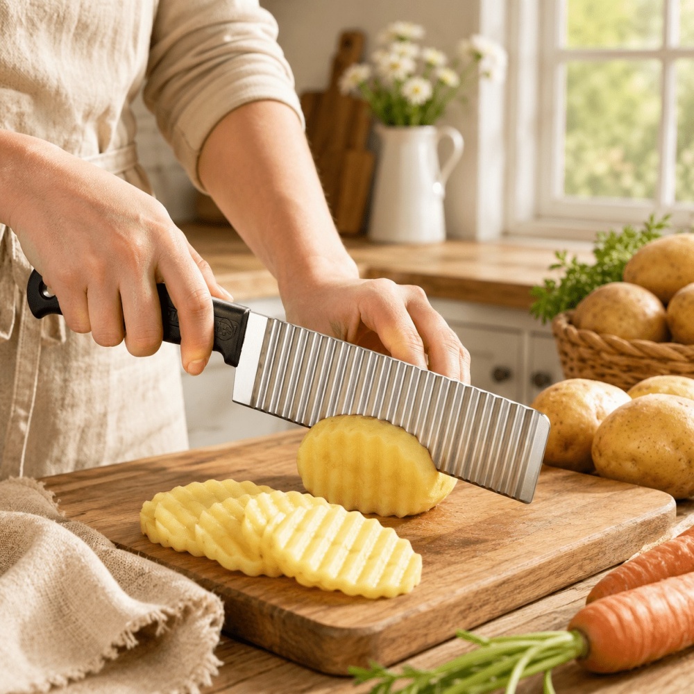 Roestvrijstalen aardappelchips - Potato Masher Ricer recensie en prijs
